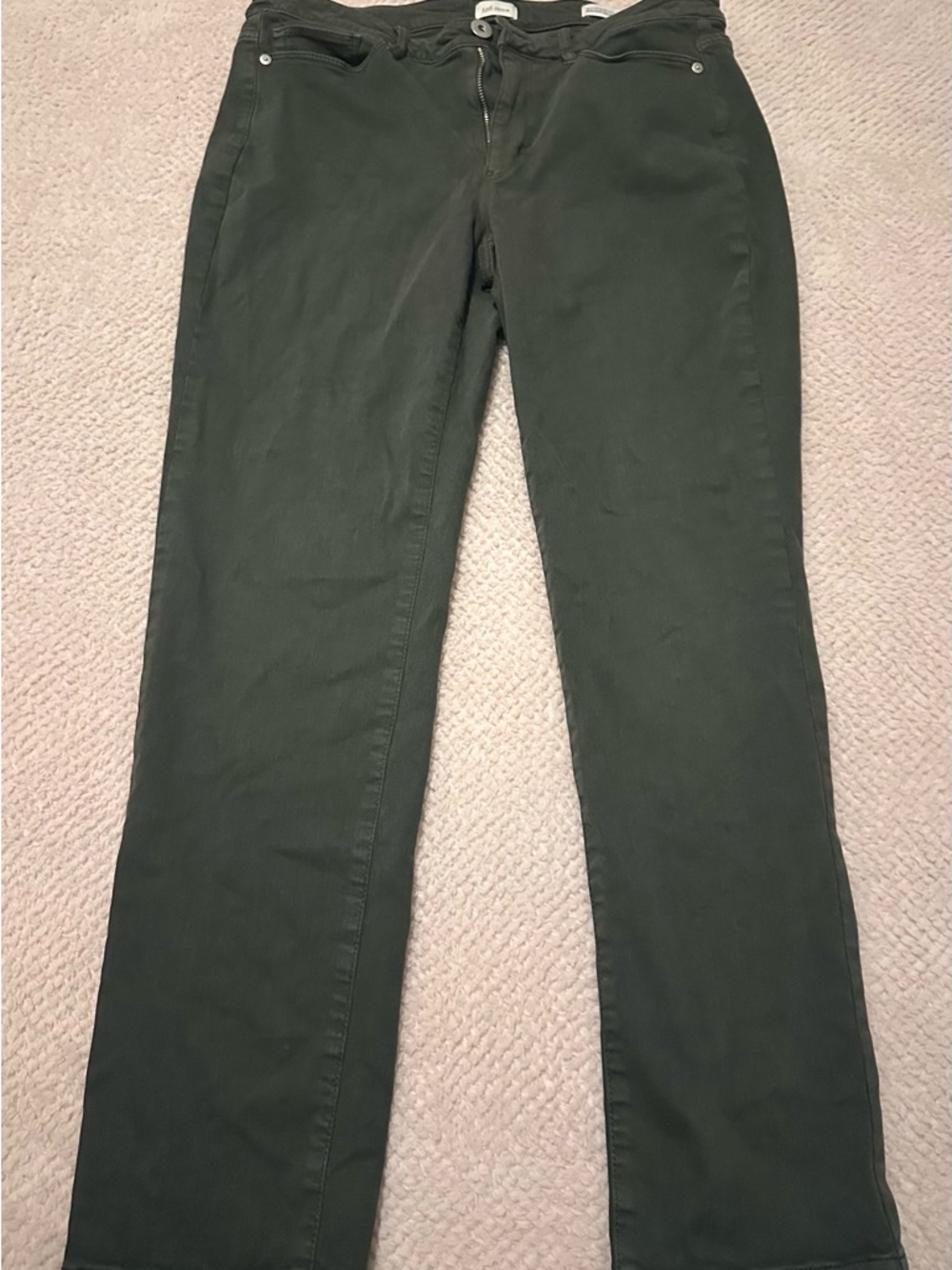 J. Jill Olive Green Ankle Straight Pants